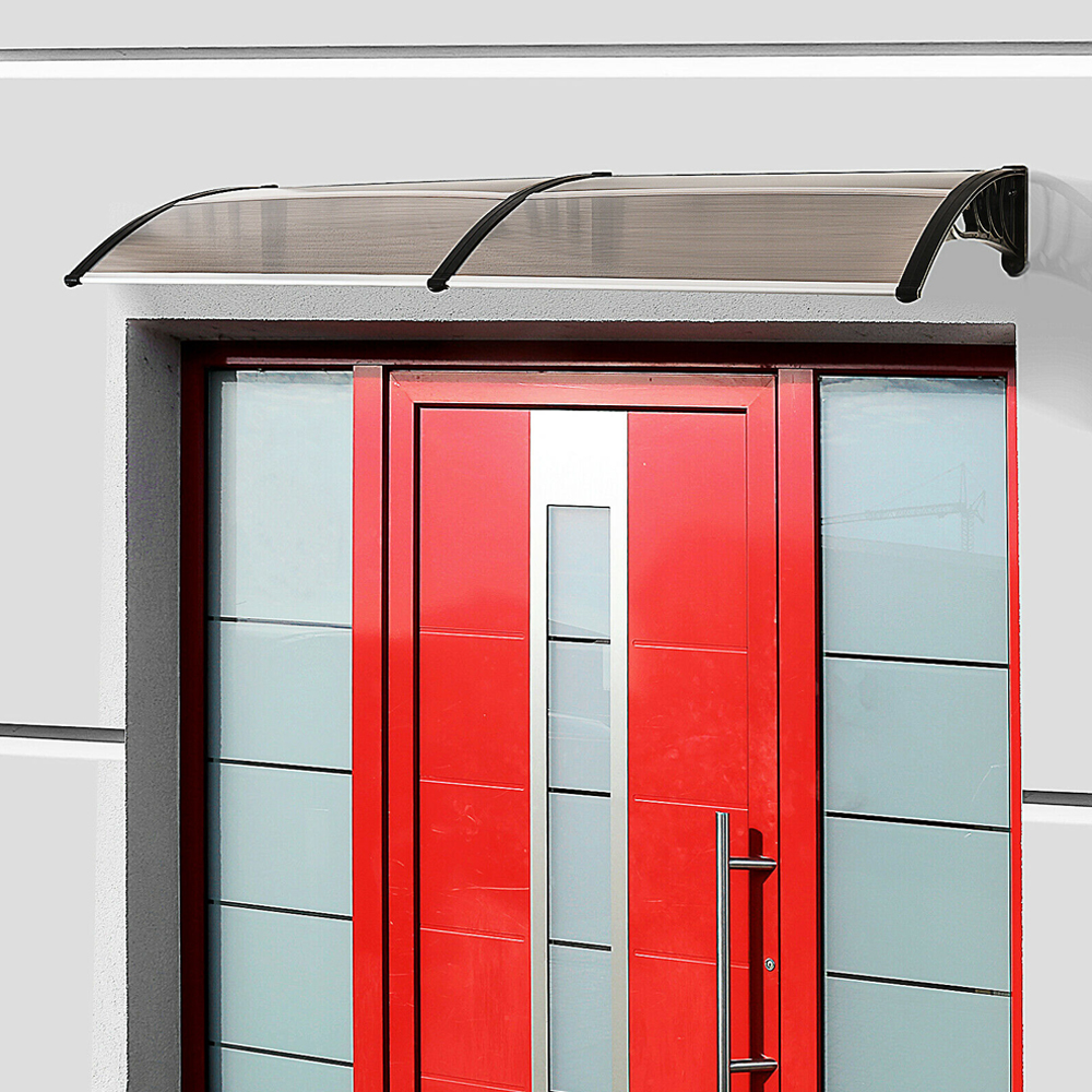 UV Curved Window Canopy - Brown - Gardens Direct
