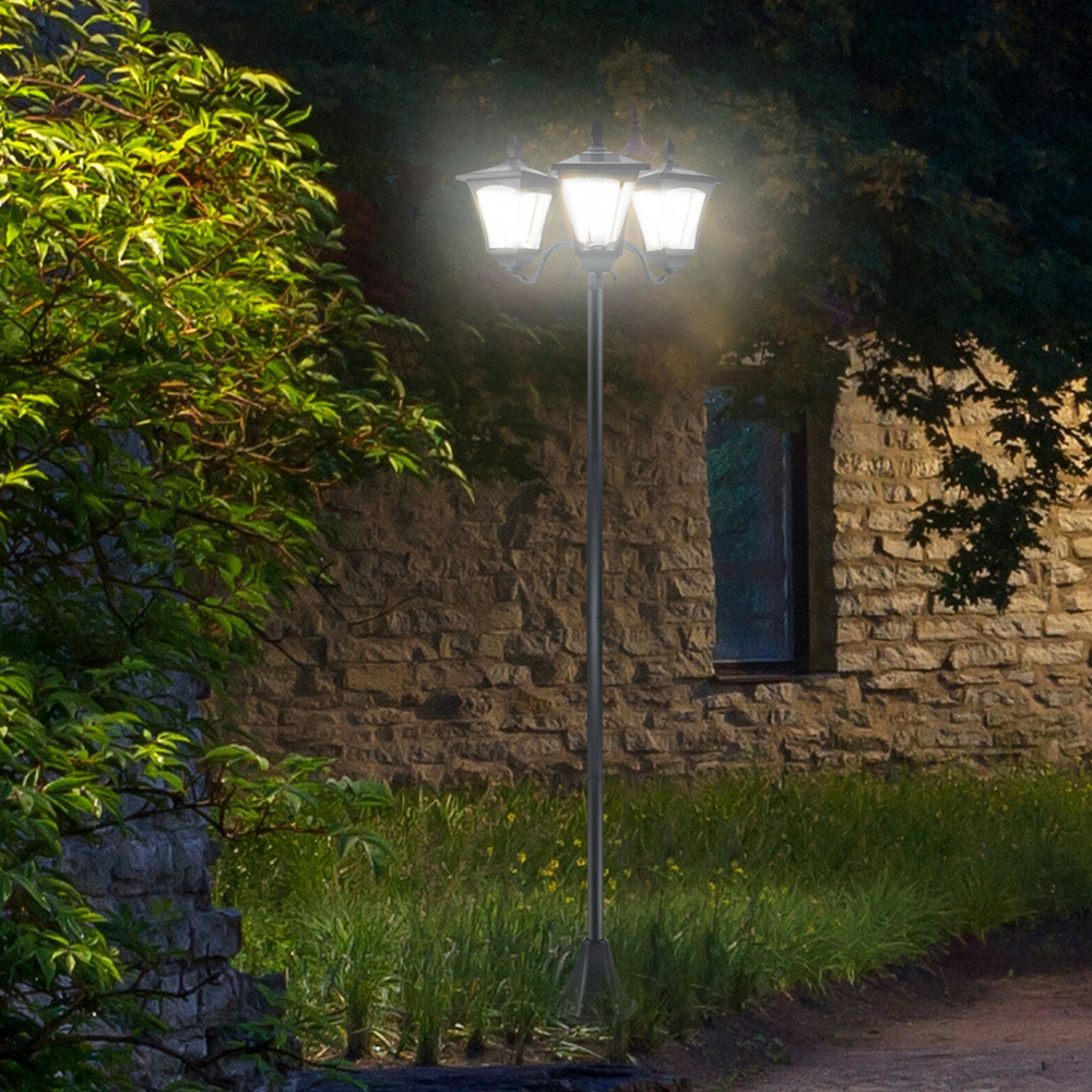Solar Light Lamp Post With Base Energy - Gardens Direct