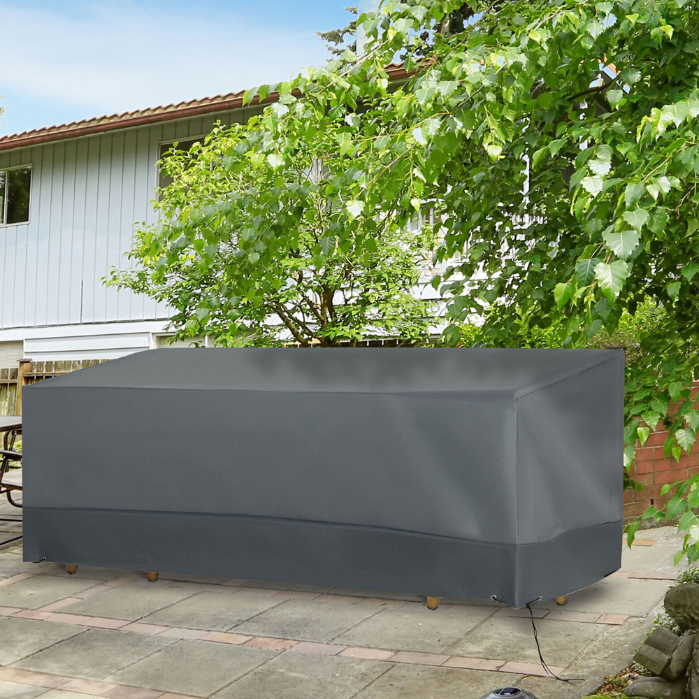 Oxford Fabric Rectangular Garden Furniture Cover - 190x72x76CM - Gardens Direct