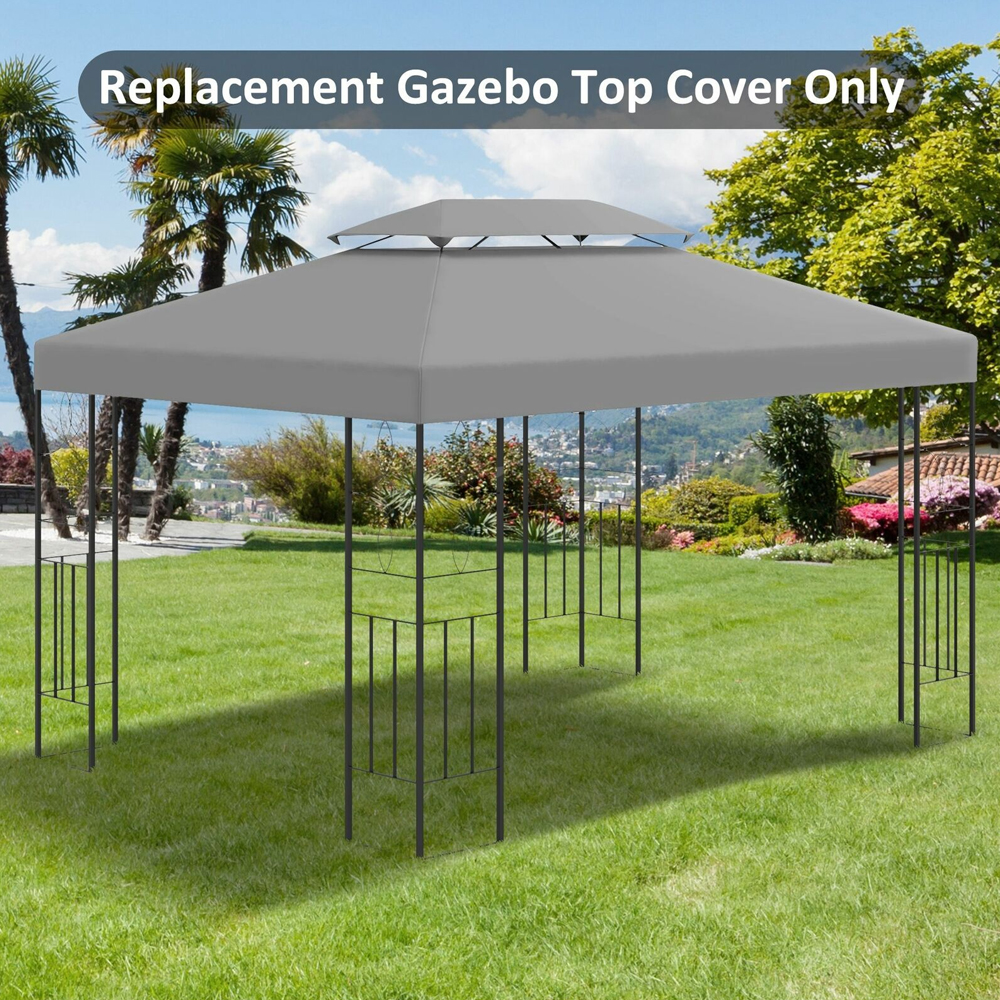 2 Tier Roof Top Gazebo Replacement UV Cover - 3x4M - Gardens Direct