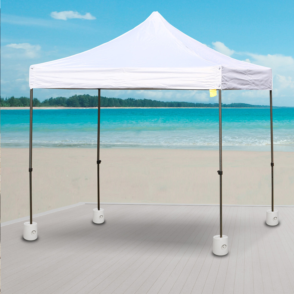 4pcs Gazebo Tent Weight Base Foot Leg Anchor - White - Gardens Direct