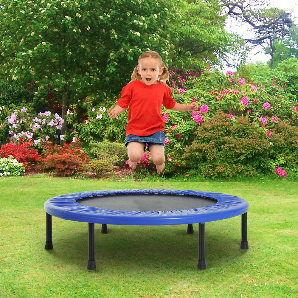 Waterproof 36" Mini Trampoline - Blue - Gardens Direct