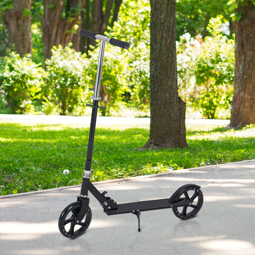 Foldable Aluminum Frame Kids Scooter - Black - Aldo & Ehren
