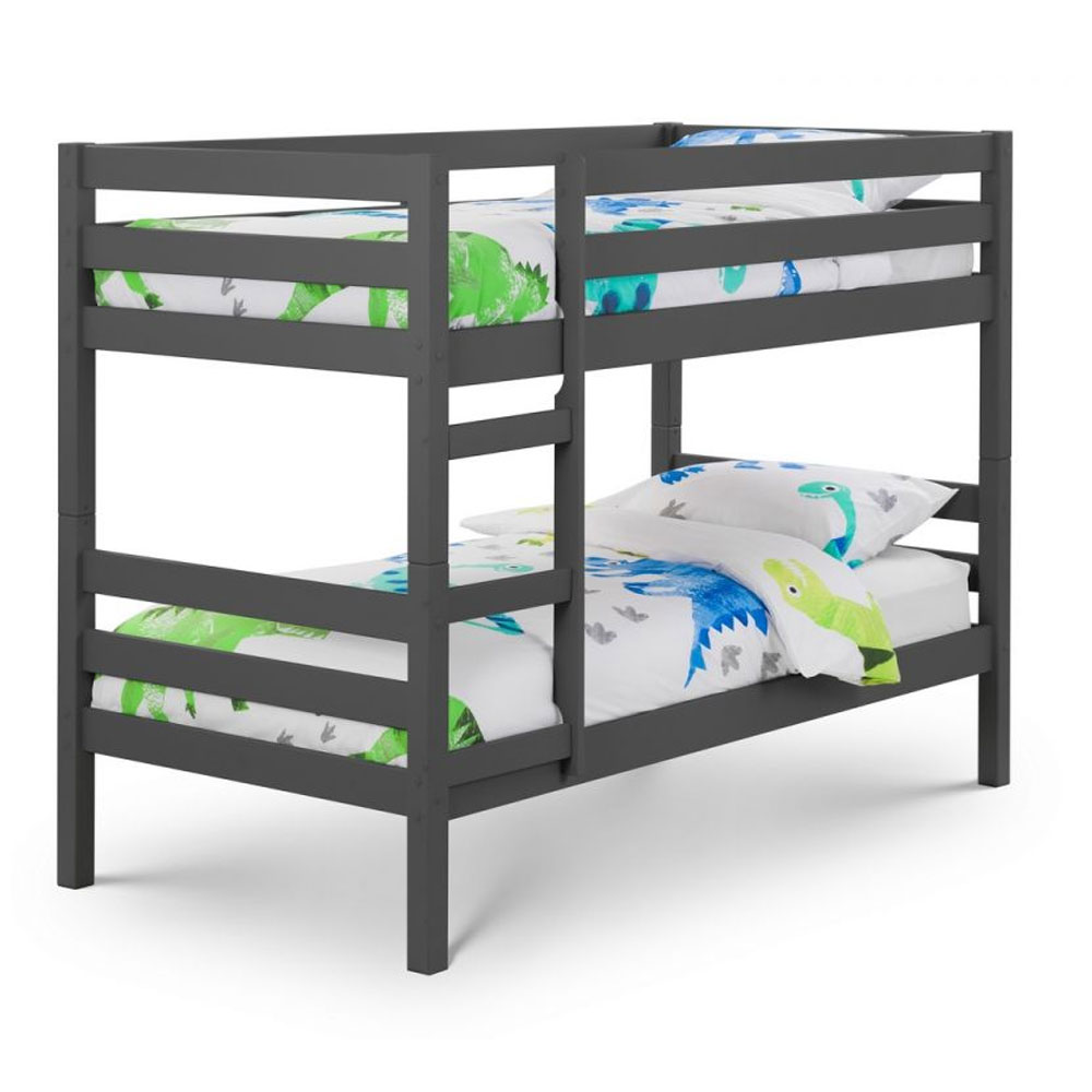 Camden Solid Pine Bunk Bed - Anthracite Finish - JB Collections