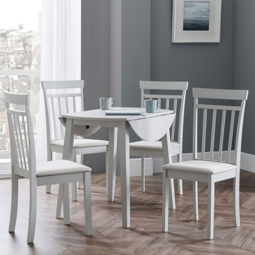 Coast Stylish Drop-leaf Dining Table - Grey - JB Collections