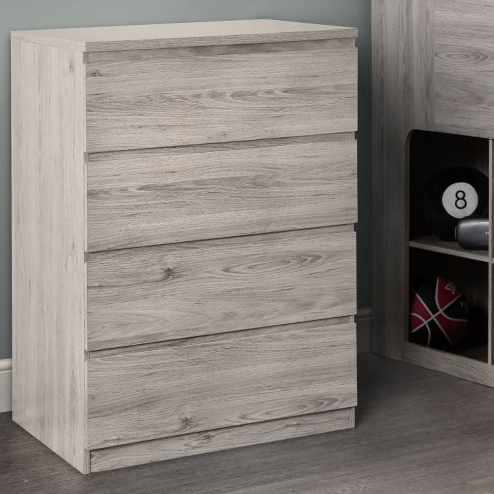 JUNEAU Natural Finish Chest of Drawers - Medium-sized, 4 Drawers - JB Collections