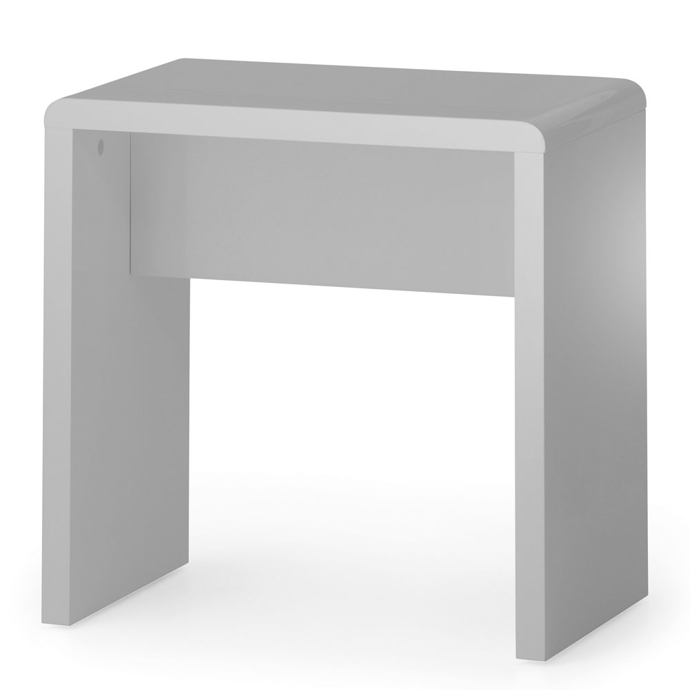 Dressing Table - MANHATTAN Dresser Grey High Gloss 48cm - JB Collections