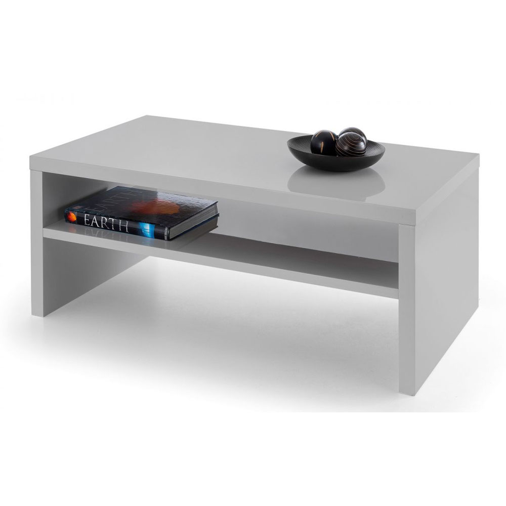 Metro Stylish High Gloss Coffee Table - Grey - JB Collections