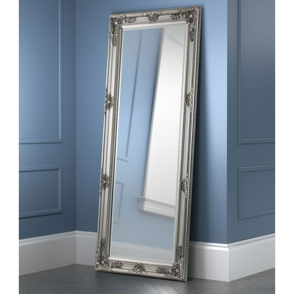 Palais Pewter Lean-To Dress Mirror - JB Collections