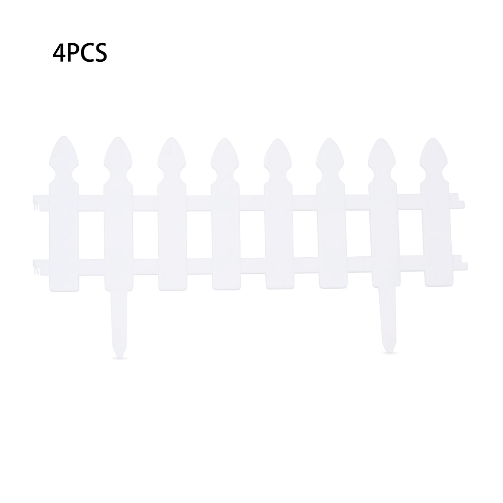 Plastic Picket Garden Fence Path Border, Set of 4 - Daily Deals