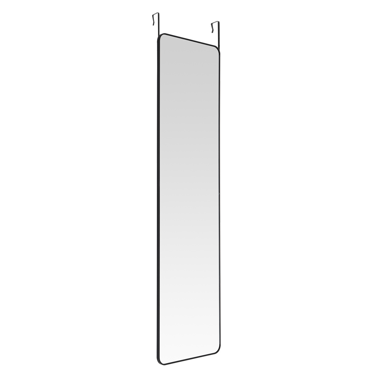 Black Rounded-Corner Door Hanging Full-Length Mirro - Daily Deals