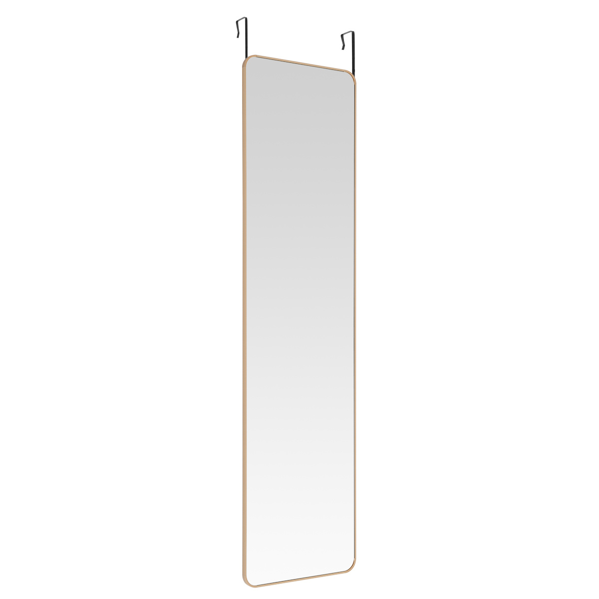 Gold Rounded-Corner Door Hanging Full-Length Mirro - Daily Deals