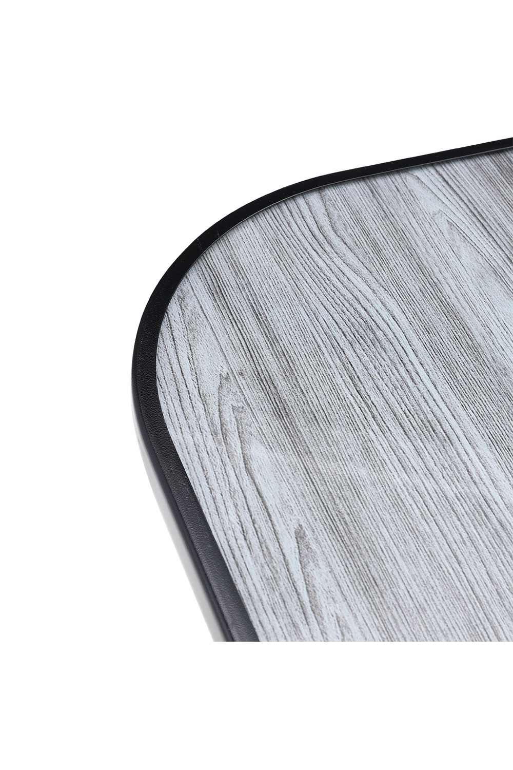 Garden Tempered Glass Large Rectangle Wood Grain Coffee Table 120*80cm, Black - Daily Deals