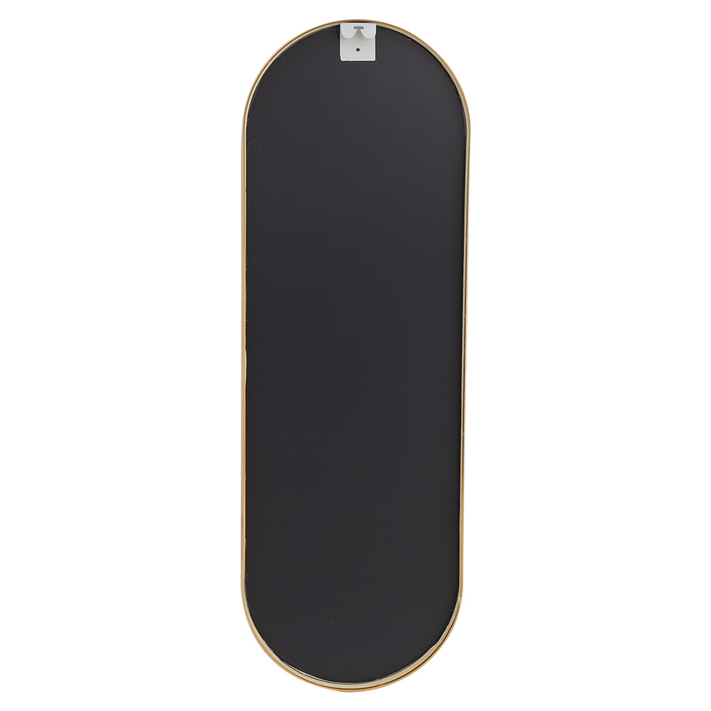 Modern Oval Metal Full Length Wall Mirror Gold - Daily Deals