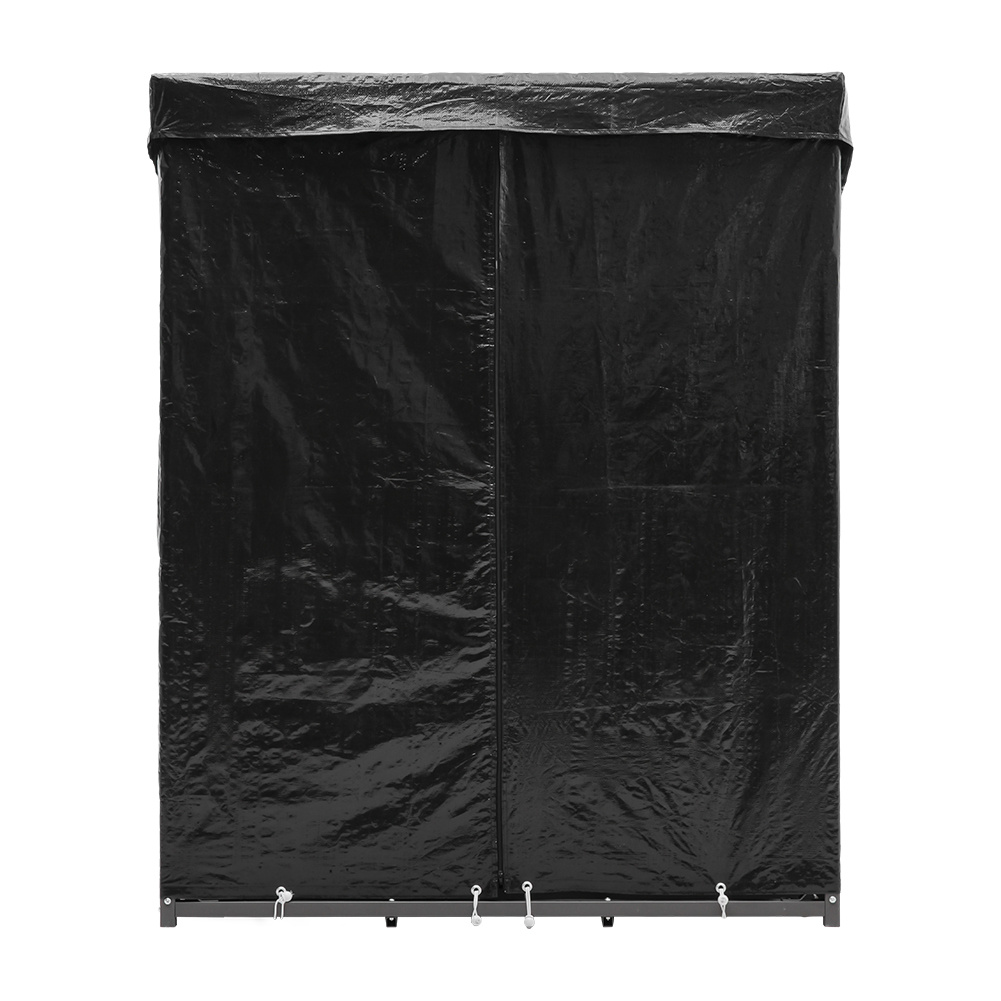 Garden Oasis Rust Proof Metal Tube Firewood Rack with Roof - Daily Deals