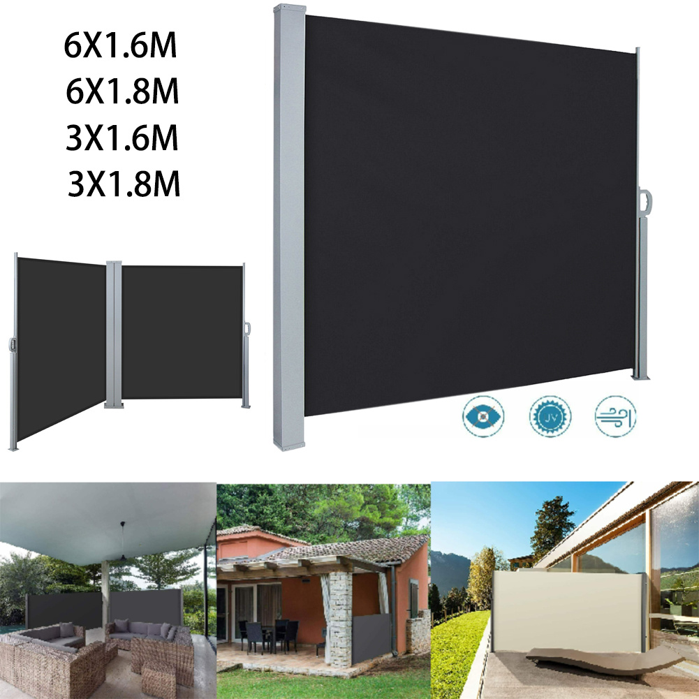 Outdoor Retractable Privacy Side Awning - Daily Deals