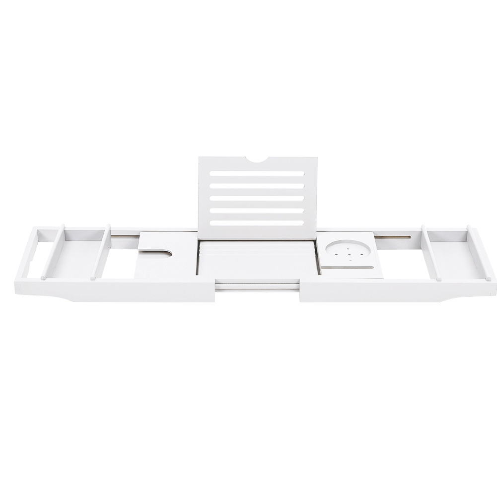 Expandable Bamboo Bathtub Tray With Slots - Daily Deals