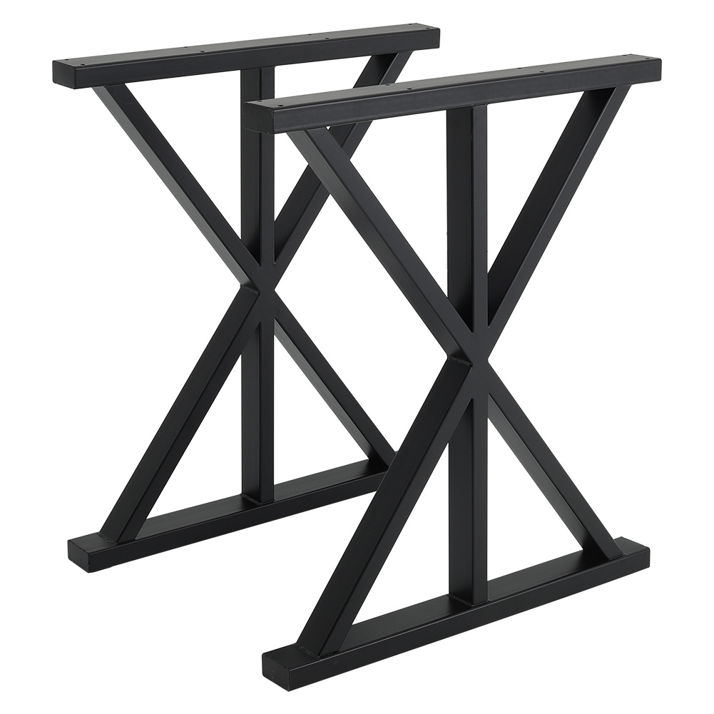2 Pieces Black Metal Table Legs - Daily Deals