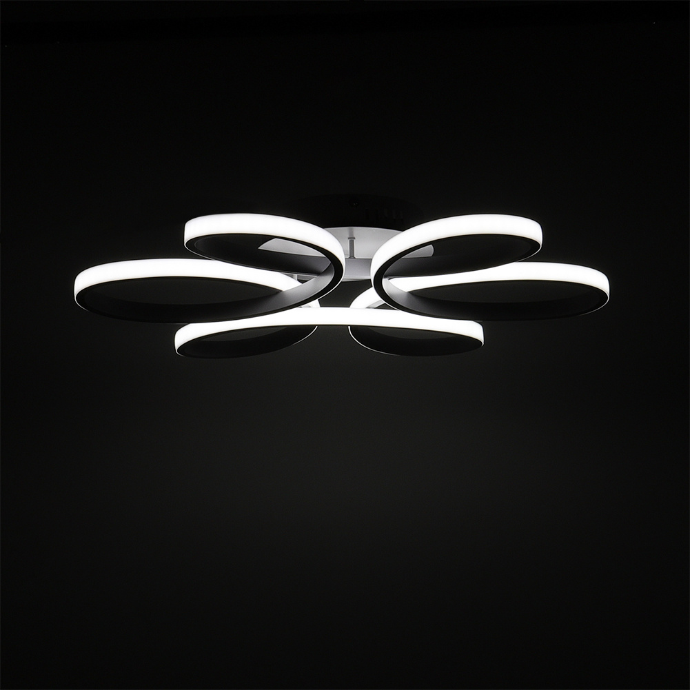 6-Ring LED Floral Ceiling Light, Non-Dimmable