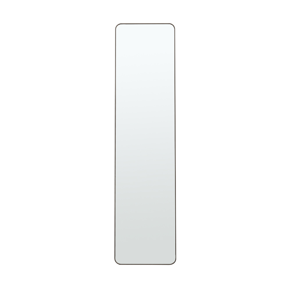 Modern Rectangular Metal Floor Mirror Black - Daily Deals