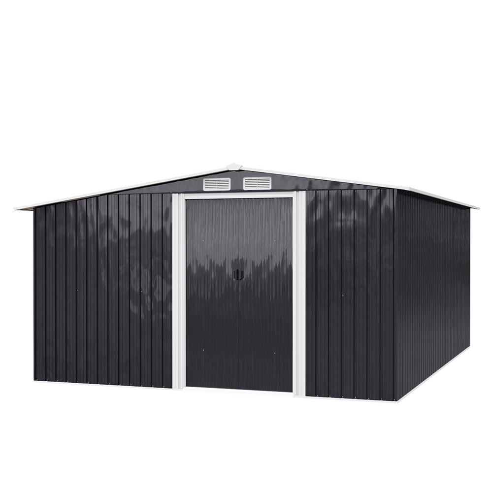 Garden Metal Storage Shed with Log Storage - Daily Deals