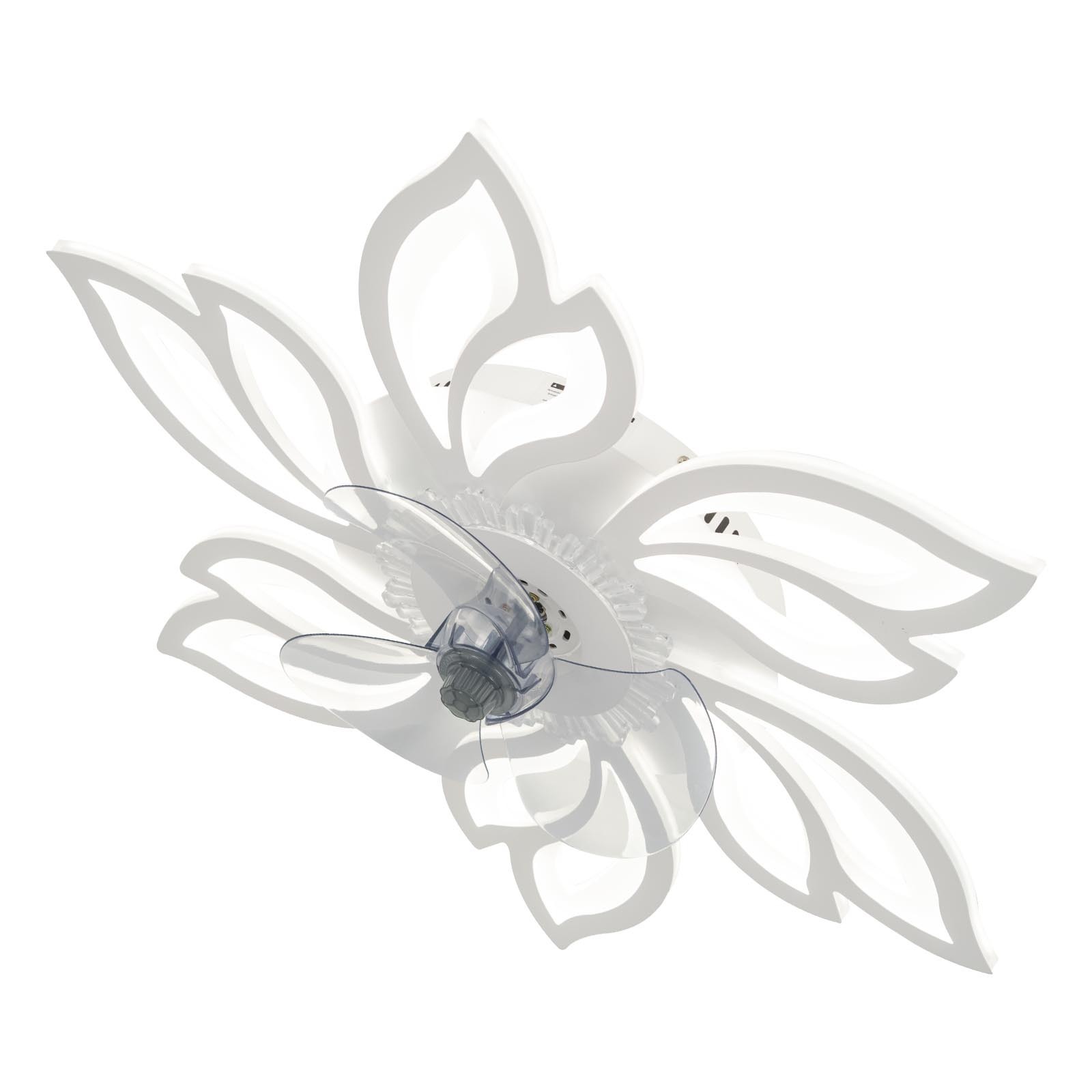 65cm Dia. White Modern Flower Shape Ceiling Fan With Light - Daily Deals