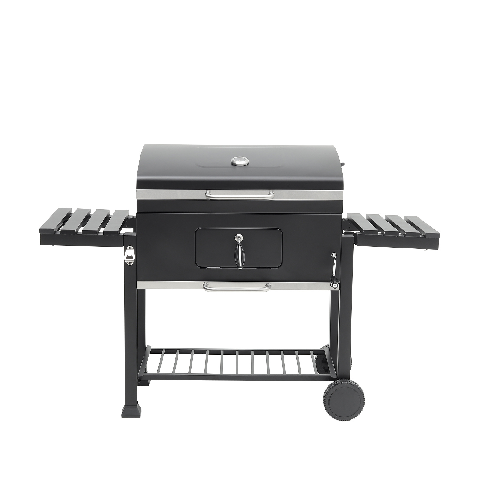 Outdoor Charcoal Grill with Side Table BBQ Patio - Daily Deals