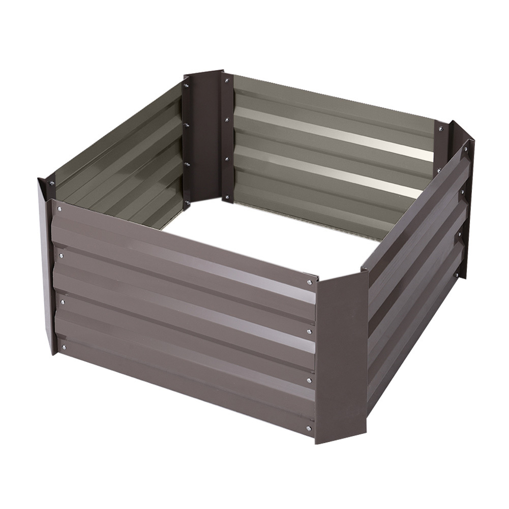 Galvanized Steel Rectangular Raised Garden Bed Planter Box-60cm D - Daily Deals