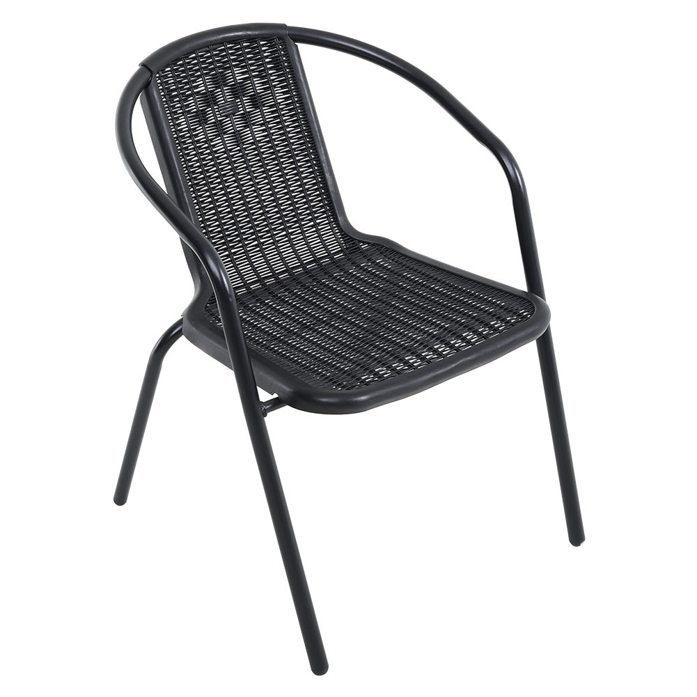 PE Rattan Stacking Garden Chairs Set of 6 - Daily Deals