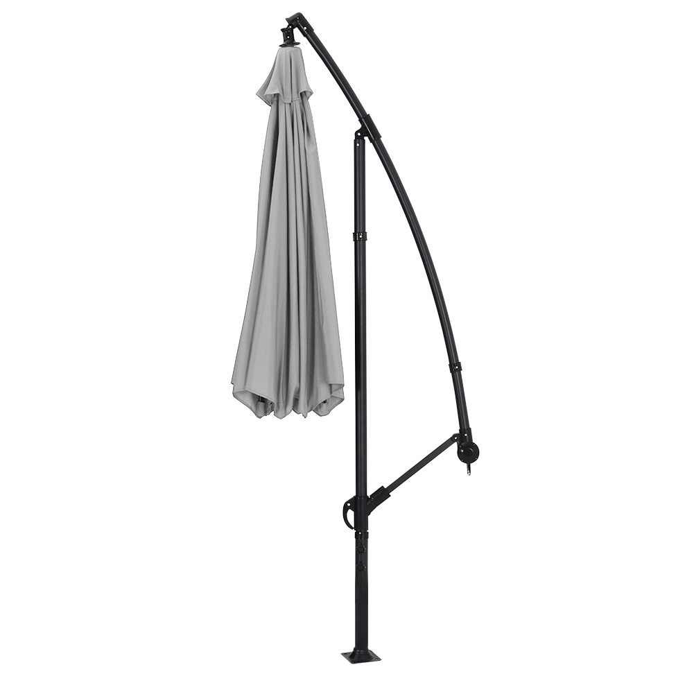 3M Large Banana Cantilever Patio Parasol for Outdoor Sunshade and Rain - Daily Deals