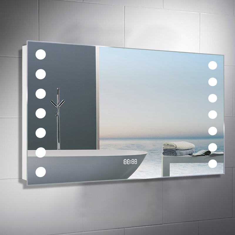 Modern Fog-Free LED Horizontal Bathroom Mirror, Surface Mount-80cm W - Daily Deals