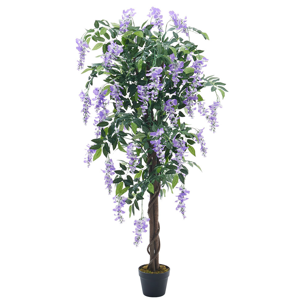 150cm Artificial Realistic Blossom Tree Bean Flower in Pot - Daily Deals
