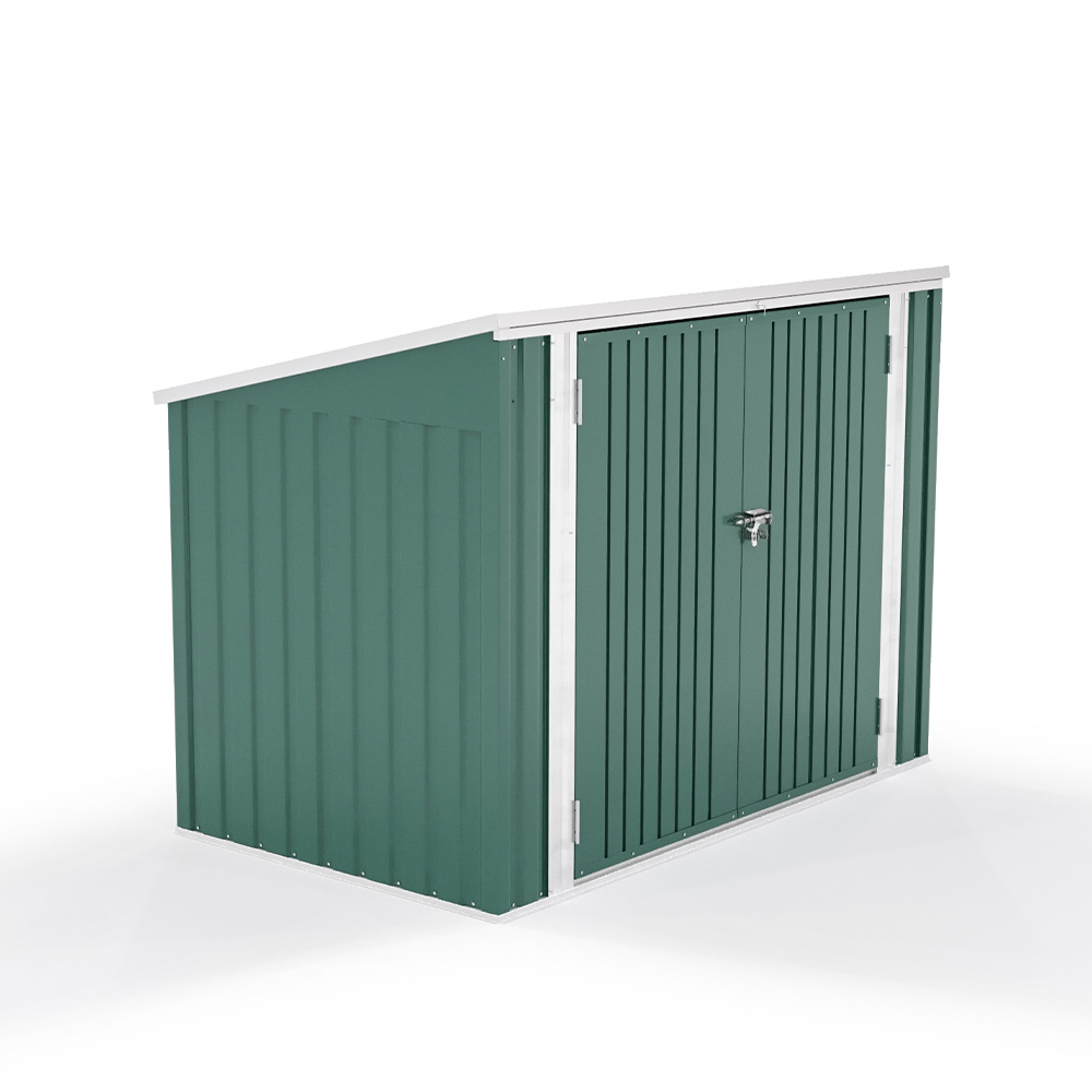 Steel Trash Can Recycle Bin Enclosure Storage Shed