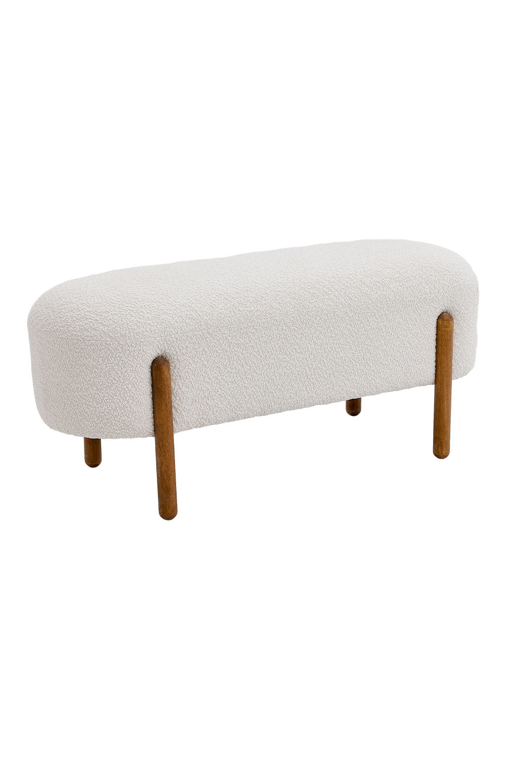 Beige Contemporary Upholstered Bench - Daily Deals