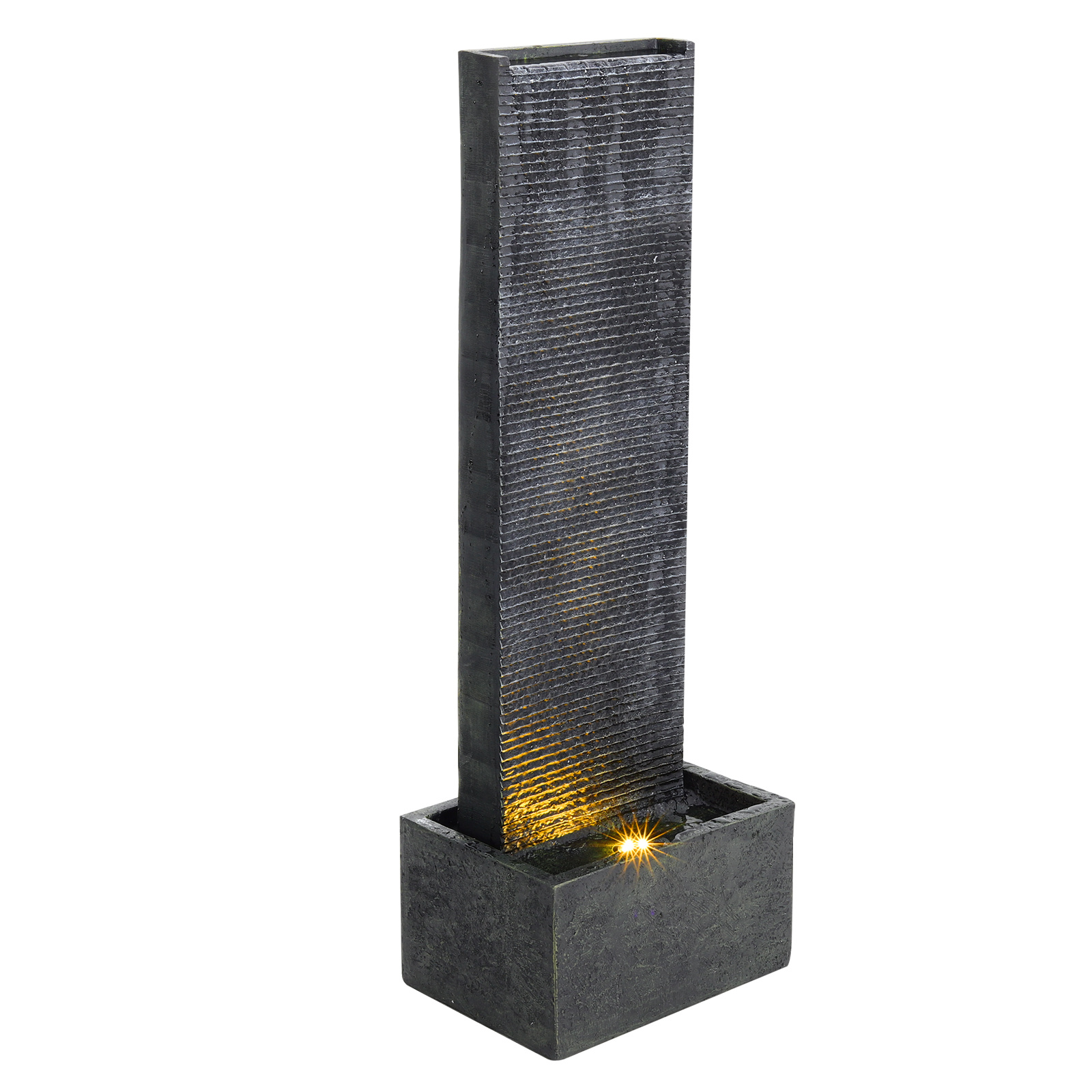Outdoor Wall Standing Fountain Water Feature Fountain Stone - Daily Deals