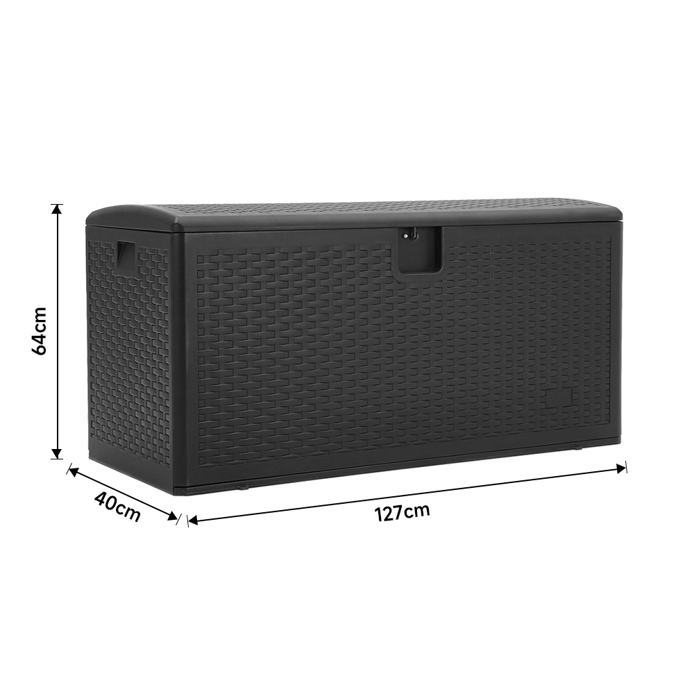 99-Gallon Rattan Outdoor Deck Box - Daily Deals