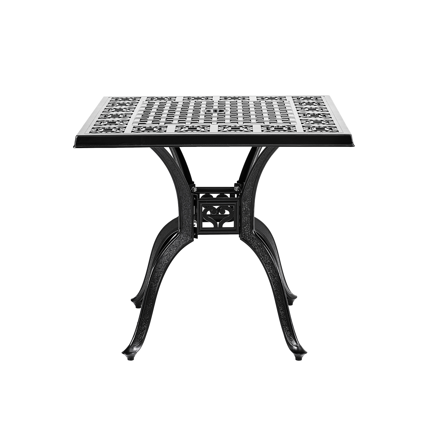 Black Cast Aluminum Outdoor Dining Table - Daily Deals