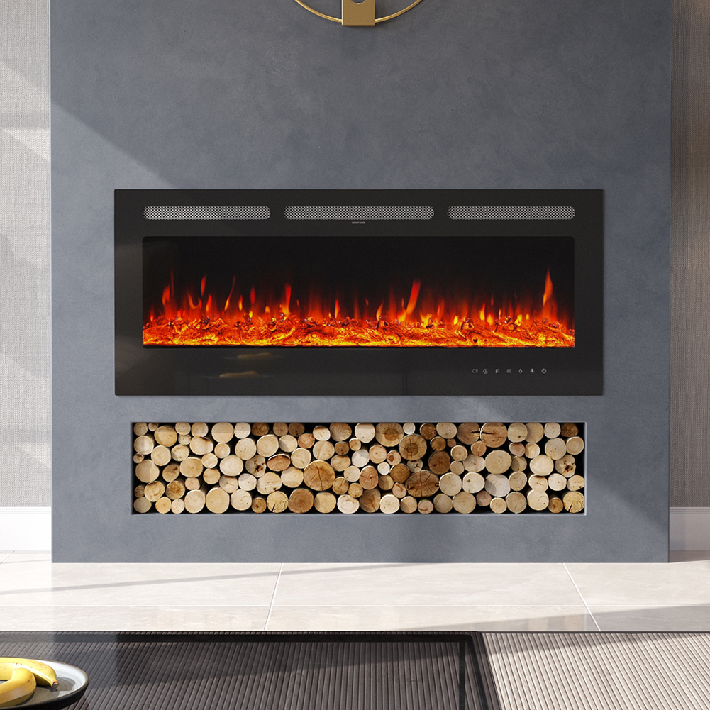 Electric Fireplace - Recessed/Wall Mount - 130cm W - Daily Deals