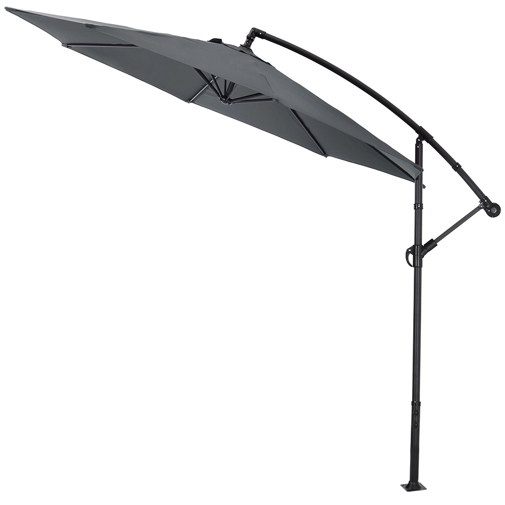 Outdoor 3M Large Cantilever Parasol with Cross and Fillable Base - Daily Deals