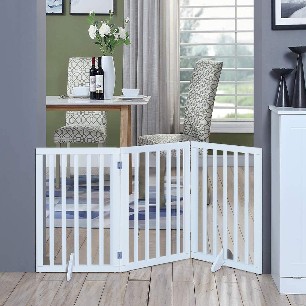 Folding 3-Panel Pet Playpen Safety Indoor Durable Dog Fence - Daily Deals