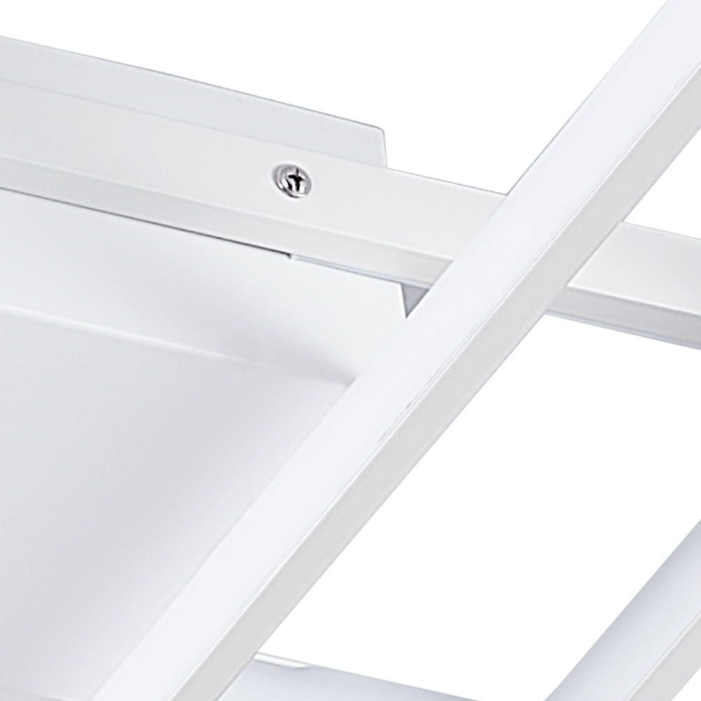 Modern LED Ceiling Light With 3 Black Rectangle Lampshades