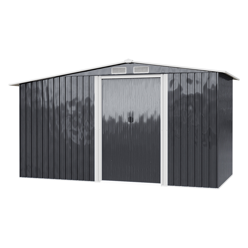 Garden Metal Storage Shed with Log Storage - Daily Deals