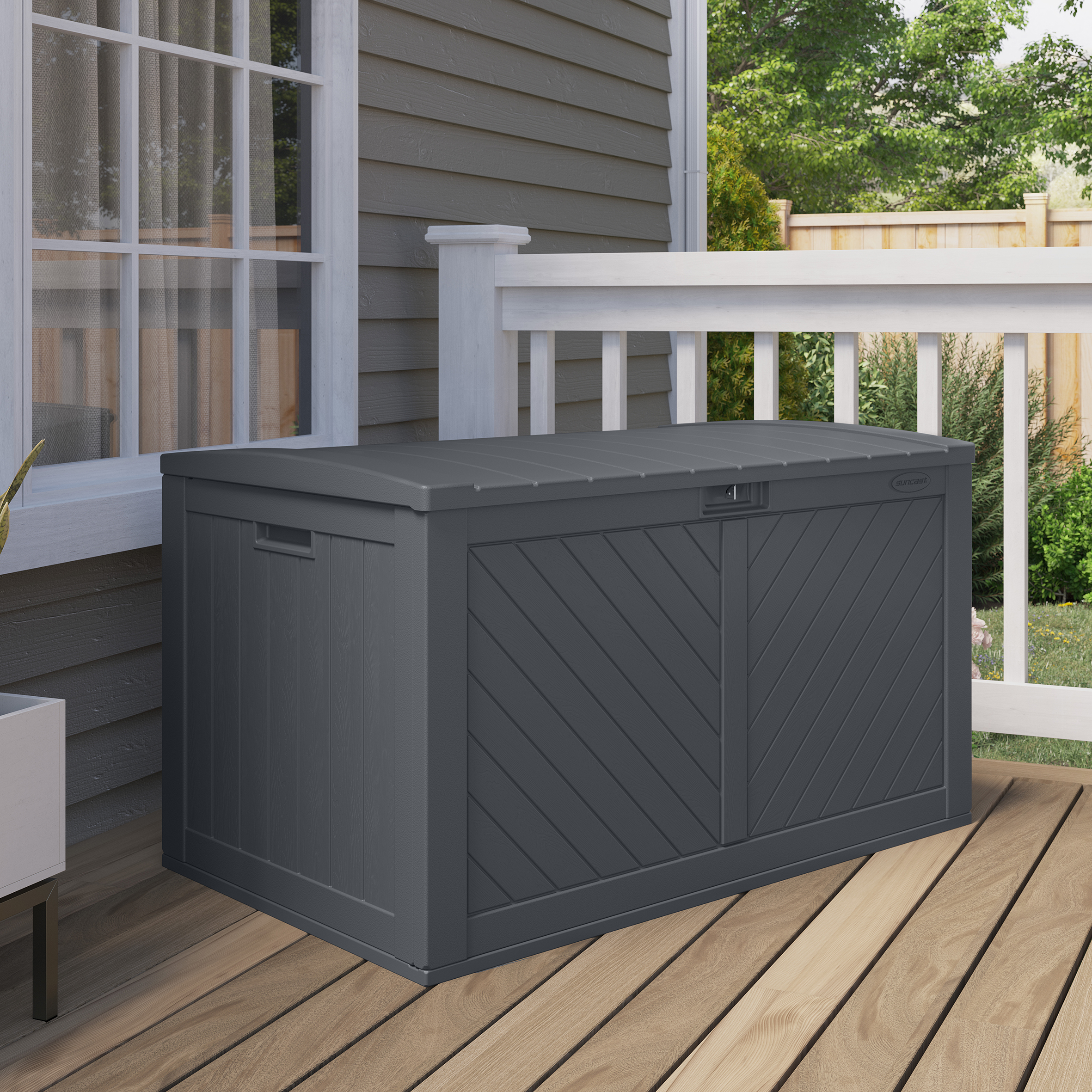 STOWELLN Garden Storage Box 507L - Cyberspace Grey - Etta Gardens