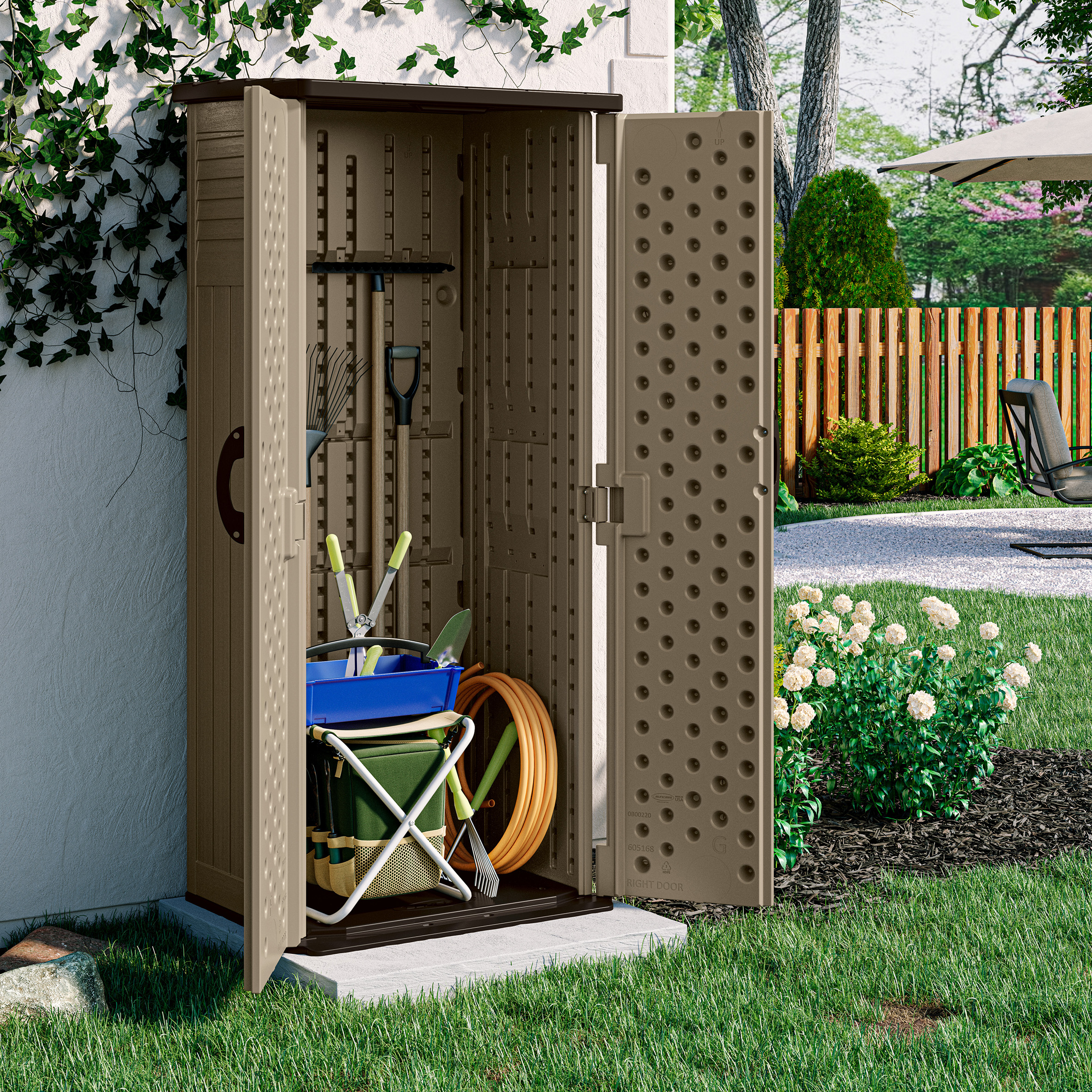 LORNVALE Garden Storage Cabinet - Sand - Etta Gardens