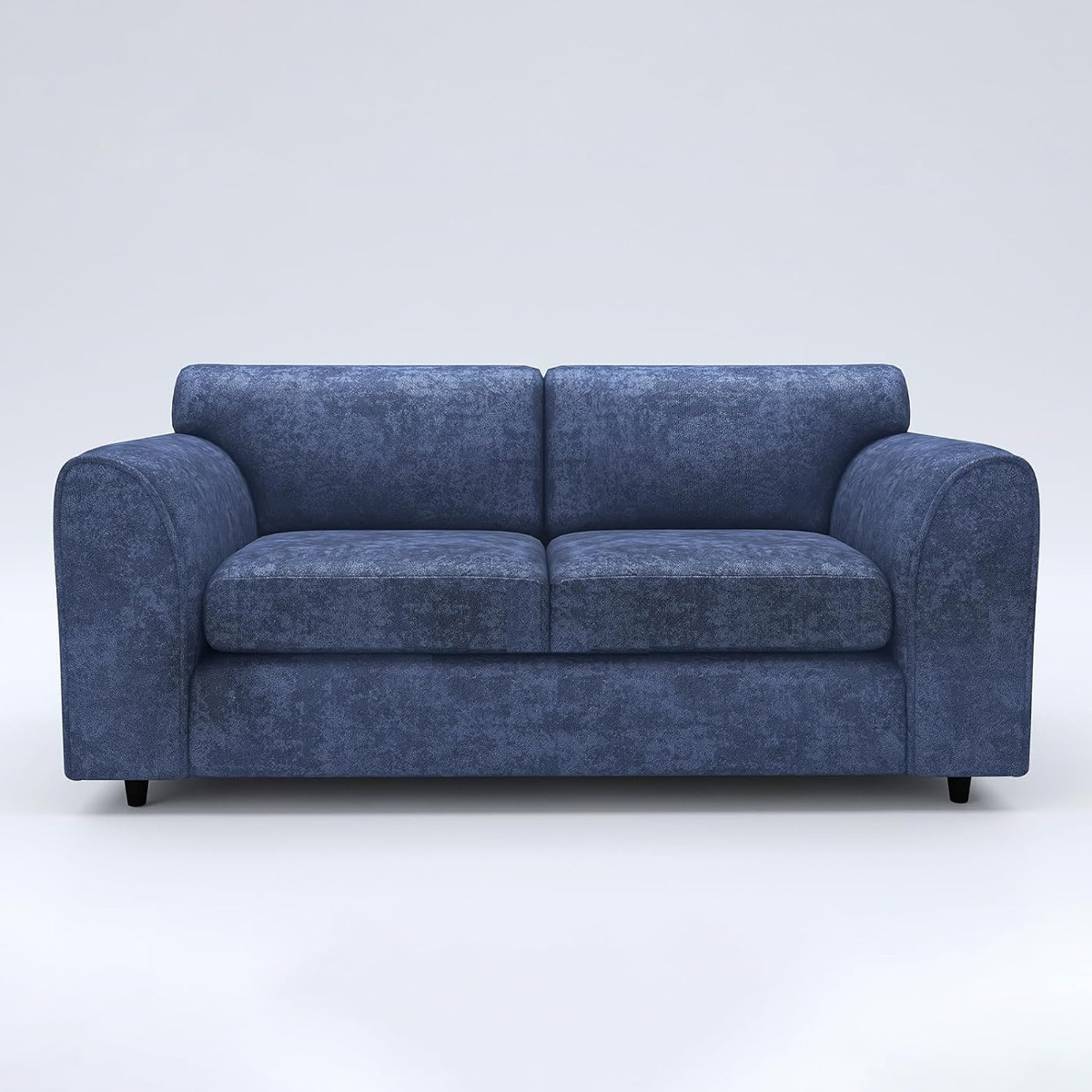 LORVANI Fabric 3 Seater Fullback Sofa - Midnight Blue - Home Done