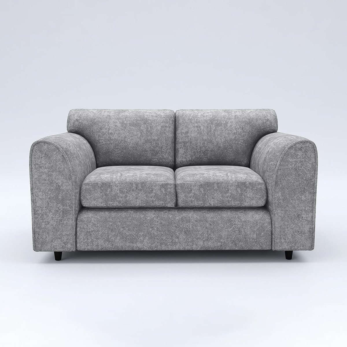 LORVANI Fabric 2 Seater Fullback Sofa - Light Grey - Home Done
