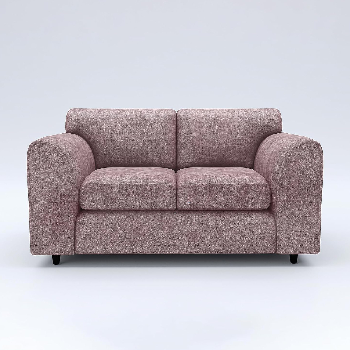 LORVANI Fabric 2 Seater Fullback Sofa - Pink - Home Done