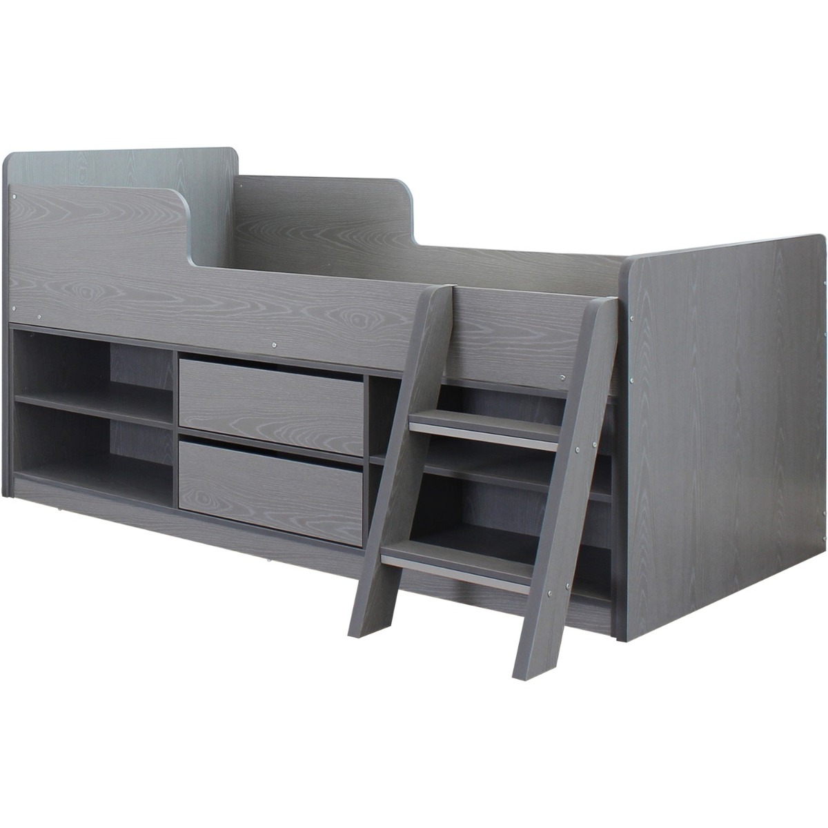 Felix Low Sleeper Bed - Grey - Budget Deals