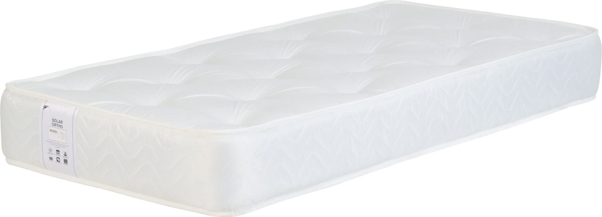 Solar Ortho 3ft Single Mattress - Ivory - Budget Deals