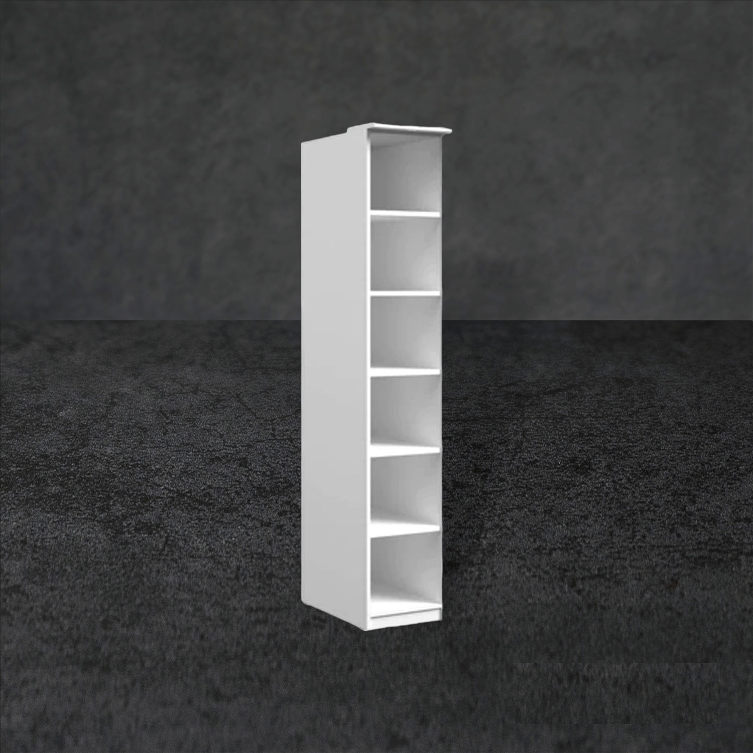 Opulent Orbit Tall Standing Bookcase - White - Art Nest
